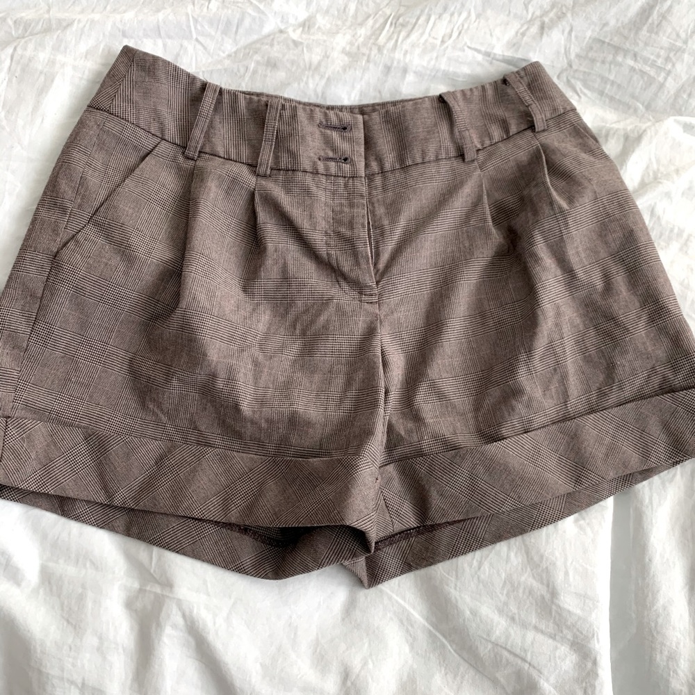 Charlotte Russe Plaid high waisted shorts